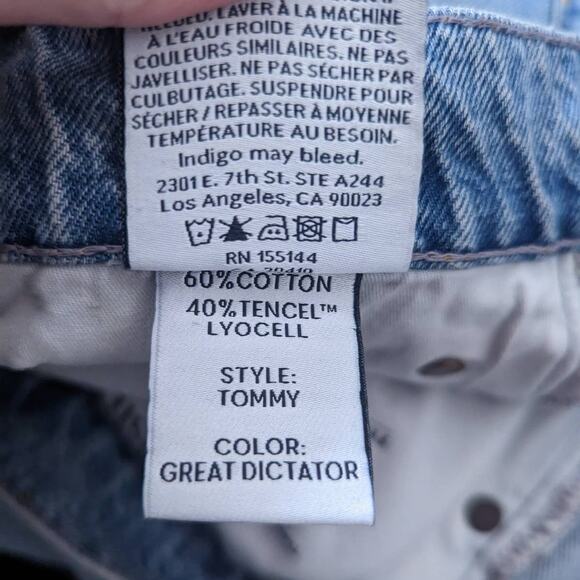 Boyish The Tommy Straight Leg Distressed Jeans in Great Dictator Wash, Size 29 - Picture 11 of 11